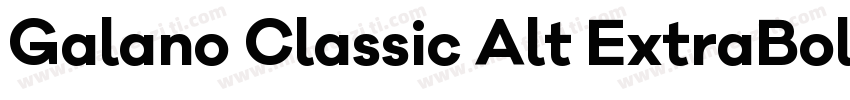 Galano Classic Alt ExtraBold字体转换